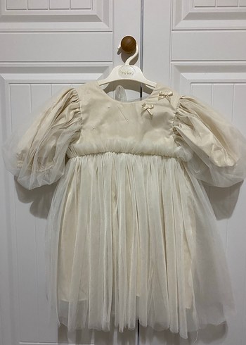 Pamuklu Nakışlı Beyaz Bohem Elbise - Görsel 2