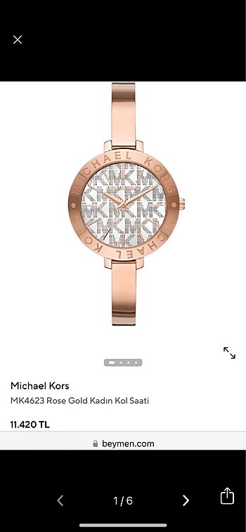 MICHAEL KORS ORJİNAL rose gold saat