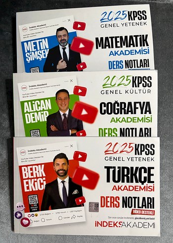 2025 KPSS Akademisi Ders Notları Seti
