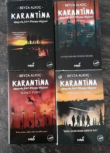 Beyza Alkoç Karantina serisi ciltli