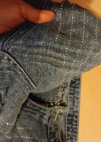 44 Beden Düğmeli Rahat Kesim Kadın Kot Pantolon