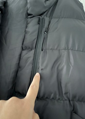 Düğmeli Siyah Midi Kadın Yelek - Görsel 5