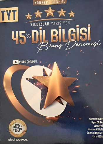 Bilgi sarmal tyt 45'li Dil Bilgisi Denemesi Kitabı
