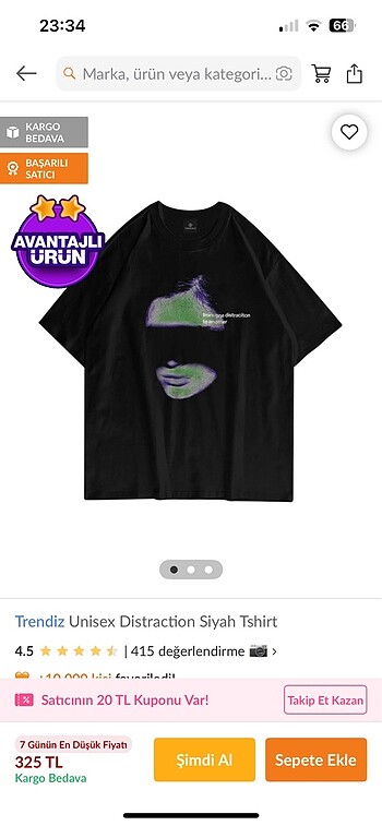 siyah tshirt Trendiz