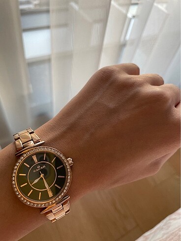 Nacar Nacar rose gold bakır renk kadın saat