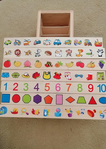 Diger Çok Renkli Eğitici Ahşap Oyuncak - Görsel 7