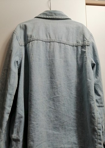 Gri Düğmeli demin çocuk gömlek - Görsel 2