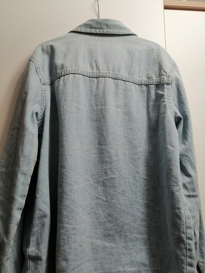 Gri Düğmeli demin çocuk gömlek - Görsel 2