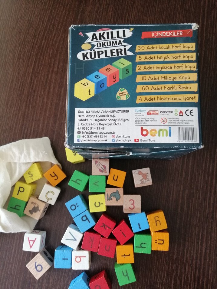 Renkli Harf ve Sayı Küpleri - Görsel 2