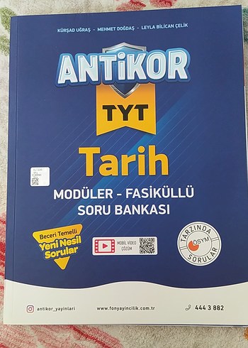 Antikor TYT Tarih Modüler Fasiküllü Soru Bankası