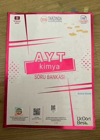 AYT Kimya Soru Bankası ÜçDörtBes