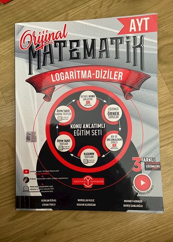 Orijinal Matematik AYT Logaritma-Diziler Fasikülü