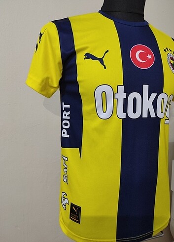 s Beden sarı Renk FENERBAHÇE TARAFTAR FORMA ÇUBUKLU