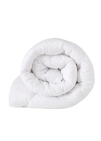 Beyaz Düz Desenli Yorgan mikrofiber - Görsel 3