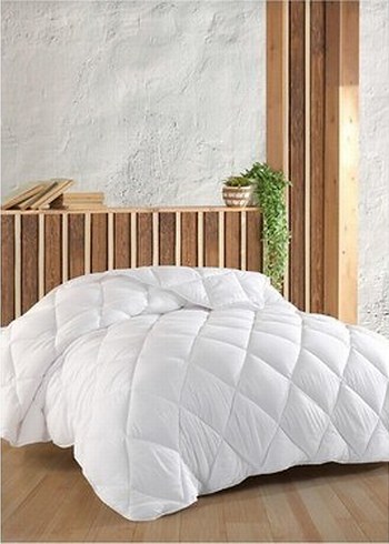 Beyaz Düz Desenli Yorgan mikrofiber - Görsel 4