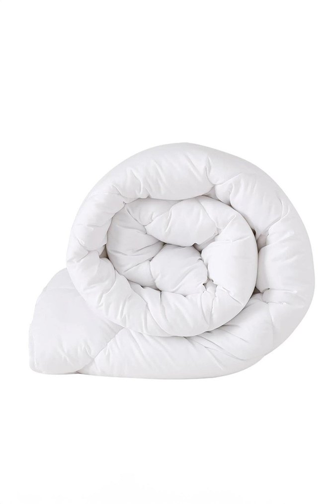 Beyaz Düz Desenli Yorgan mikrofiber - Görsel 3