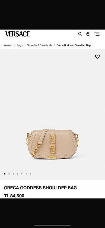 Versace VERSACE GRECA GODDESS SHOULDER BAG