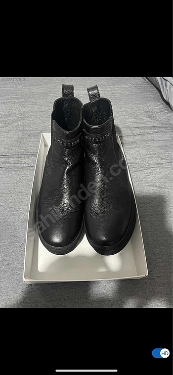 Mocassini Erkek Hakiki Deri Kauçuk taban siyah bot
