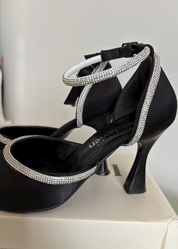 37 Beden siyah Renk Siyah Stiletto Topuklu Ayakkabı