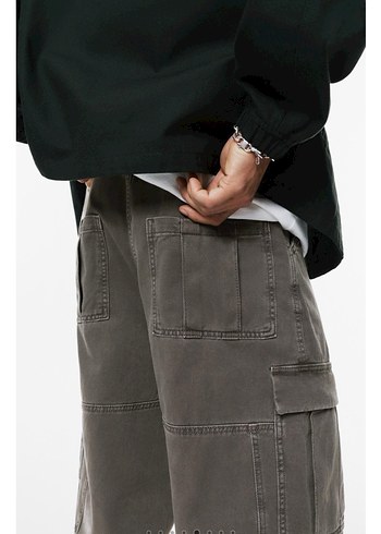 Gri Erkek Kargo Pantolon - Görsel 4