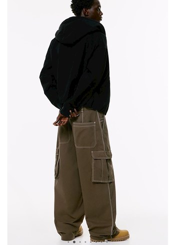 Erkek Kahverengi Rahat Kesim Pantolon - Görsel 2