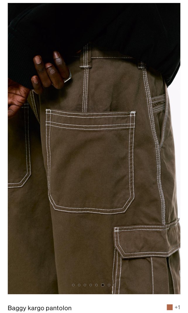 Erkek Kahverengi Rahat Kesim Pantolon - Görsel 5