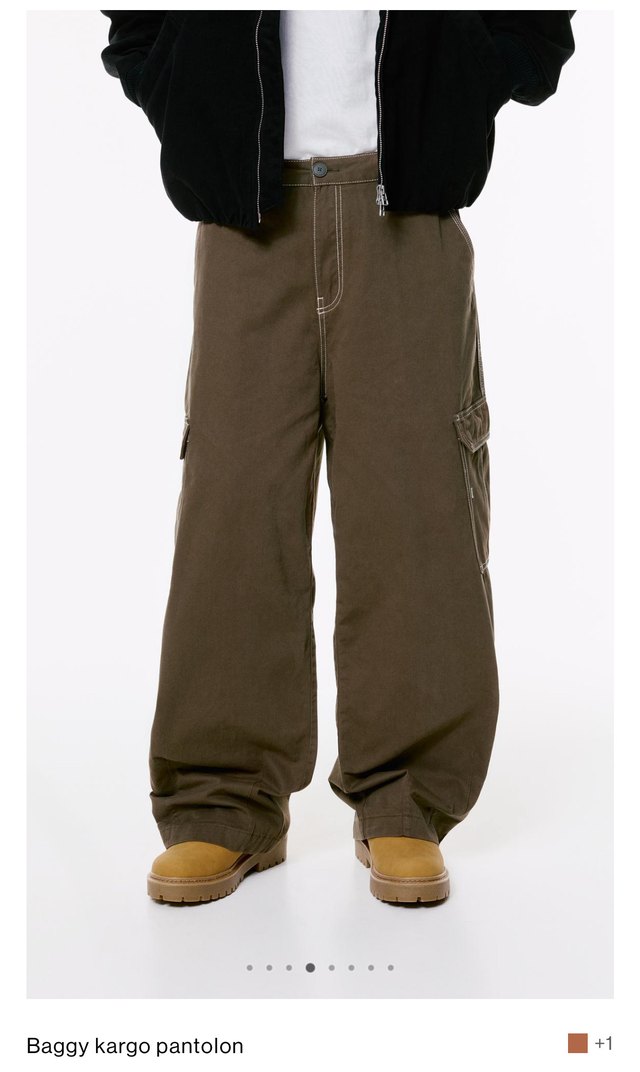 Erkek Kahverengi Rahat Kesim Pantolon - Görsel 4