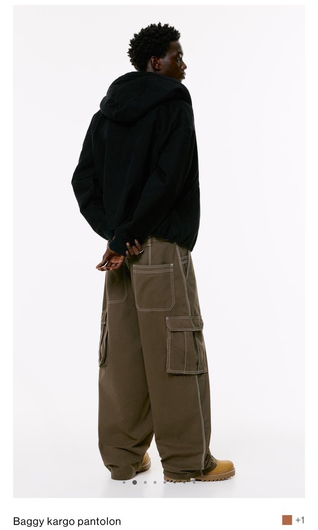 Erkek Kahverengi Rahat Kesim Pantolon - Görsel 2