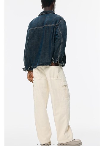 Erkek Bej Regular Fit Midi Pantolon - Görsel 3