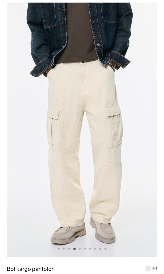 Erkek Bej Regular Fit Midi Pantolon - Görsel 4