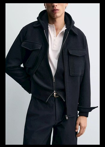 ZARA ERKEK YÜN CEKET %41 Yün - Görsel 5