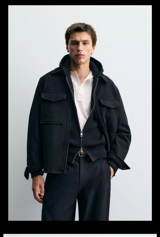 ZARA ERKEK YÜN CEKET %41 Yün - Görsel 2