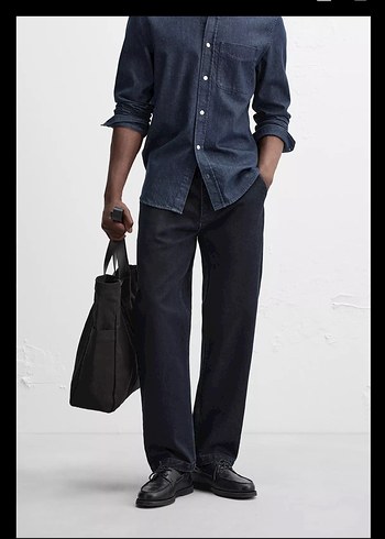 36 Beden ZARA ERKEK Straight Fıt Jean