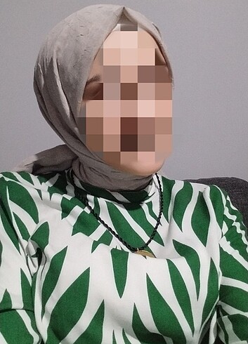 m Beden yeşil Renk Tesettür elbise
