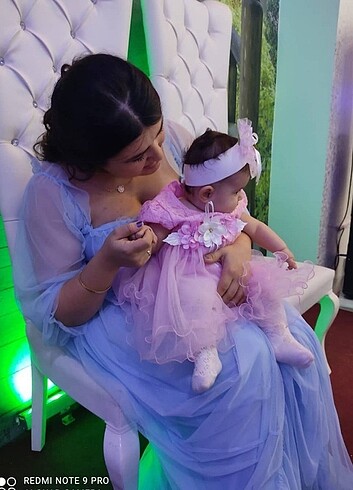 Diğer Bebe mavisi abiye elbise