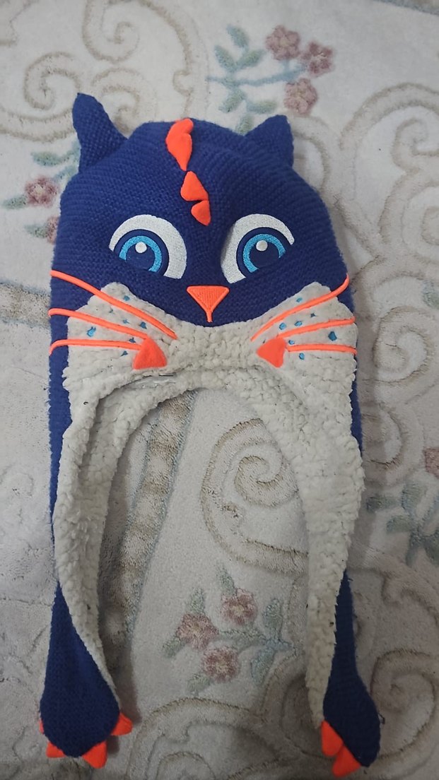 Nakışlı Örgü Renkli Kedi Kıyafeti - Görsel 2