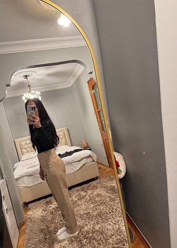 xs Beden camel Renk zara pantalon