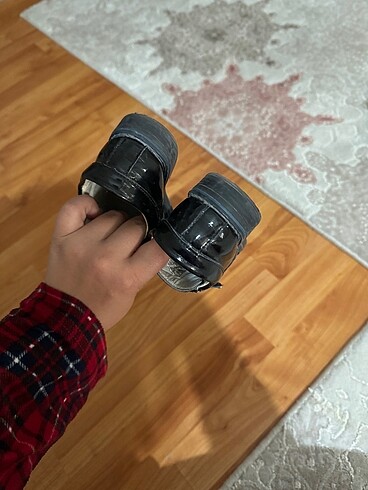 Siyah  şık lugan çocuk ayakkabı - Görsel 4