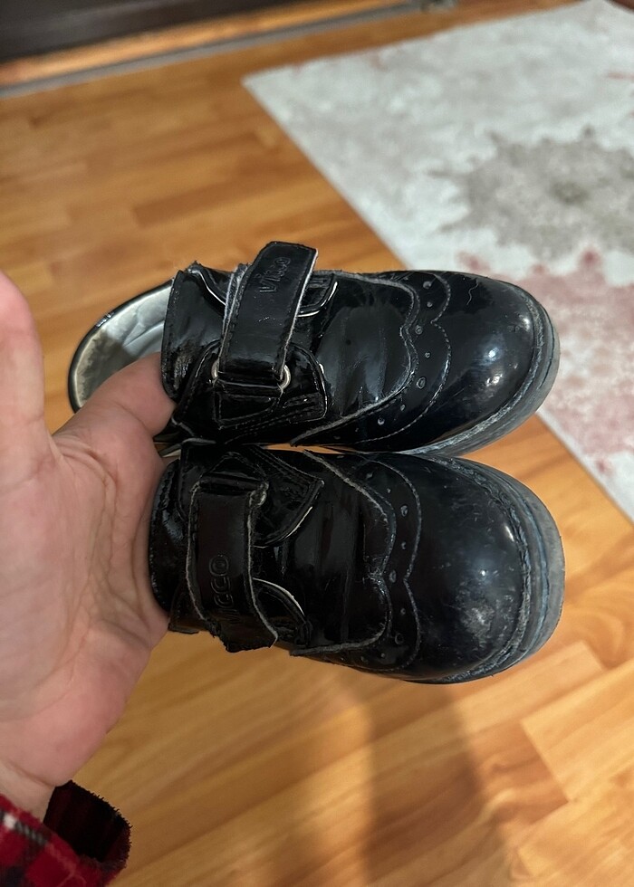 Siyah  şık lugan çocuk ayakkabı - Görsel 2