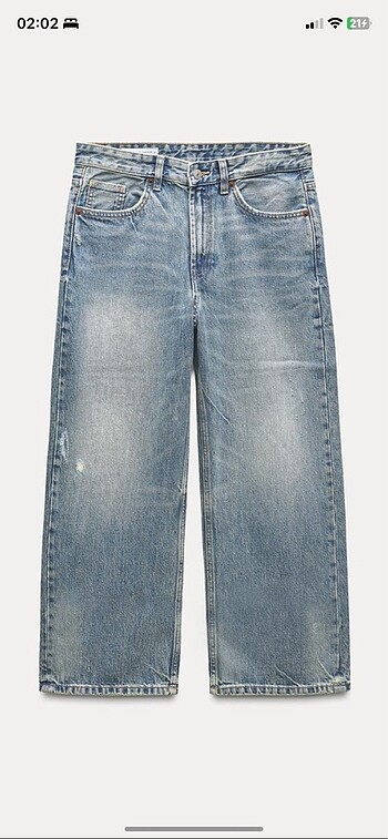 xs Beden Zara TRF Relaxed Fit Pantolon