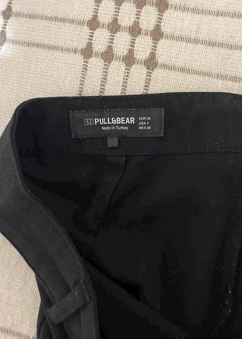 Pull and Bear Pull Bear Siyah Kumas Pantolon