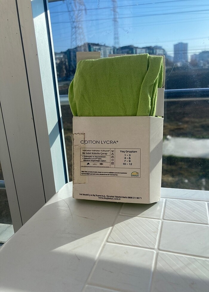 Fıstık Yeşili Kız Çocuk KilotluÇorap - Görsel 2