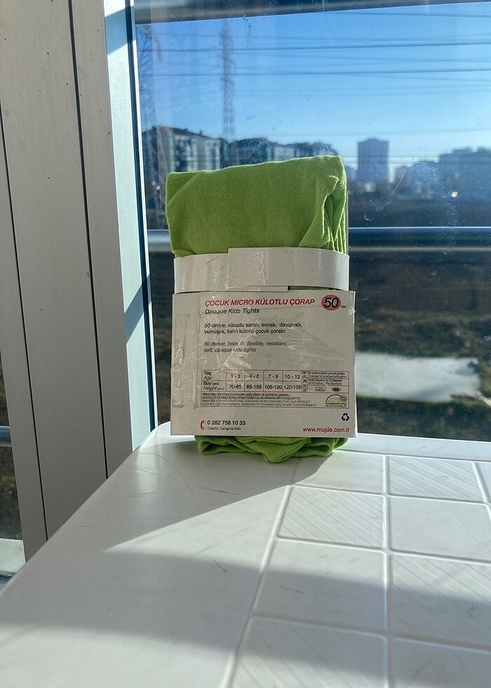 Fıstık Yeşili Kız Çocuk KilotluÇorap - Görsel 3