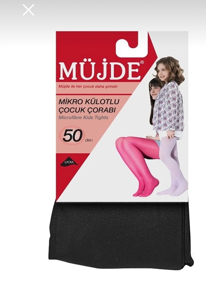 Siyah Kız Çocuk KilotluÇorap - Görsel 3