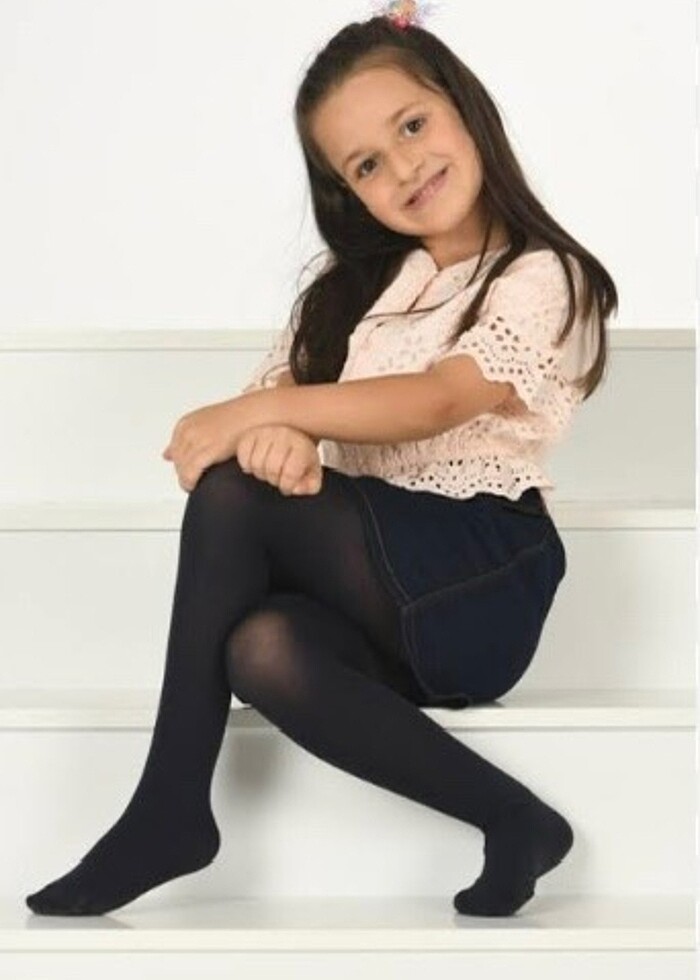 Kız Çocuk Siyah KilotluÇorap - Görsel 4