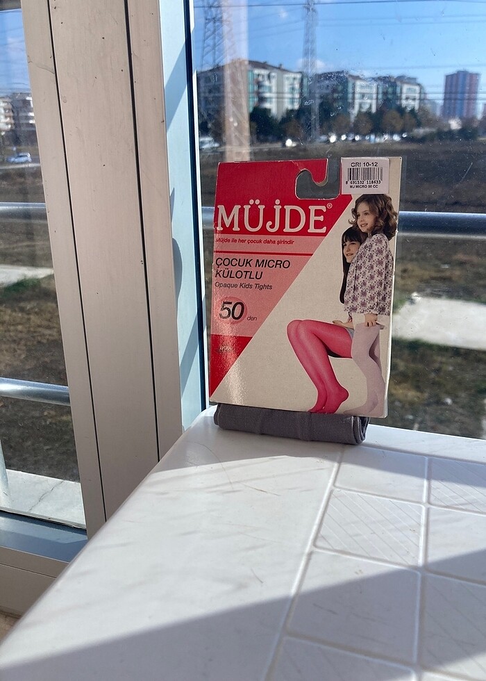 Gri Kız Çoçuk KilotluÇorap - Görsel 2