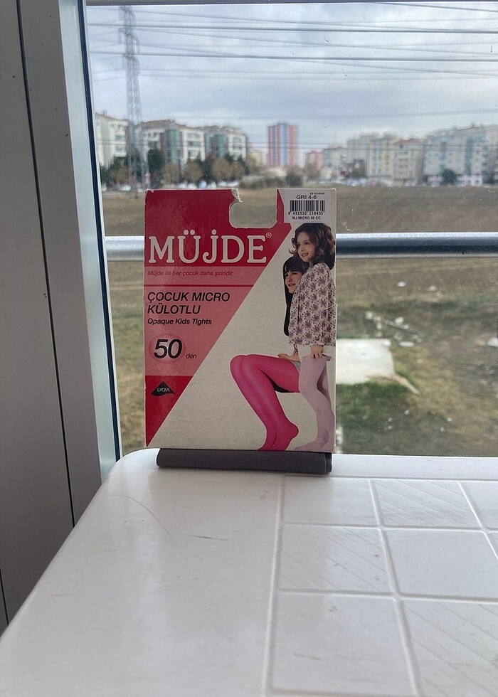 Gri Kız Çocuk KilotluÇorap - Görsel 2