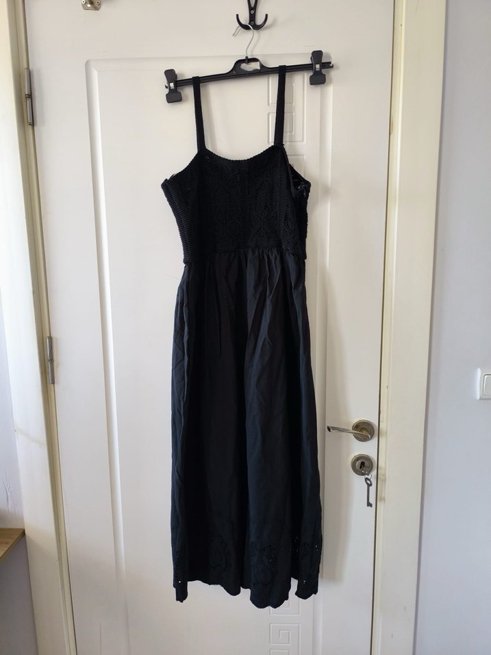 Kadın Siyah Askılı Elbise LC Waikiki - Görsel 4