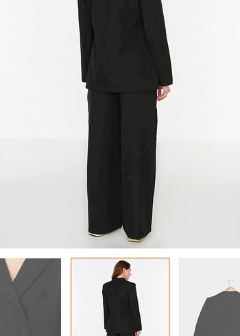 Kadın Siyah Regular Blazer Ceket - Görsel 7