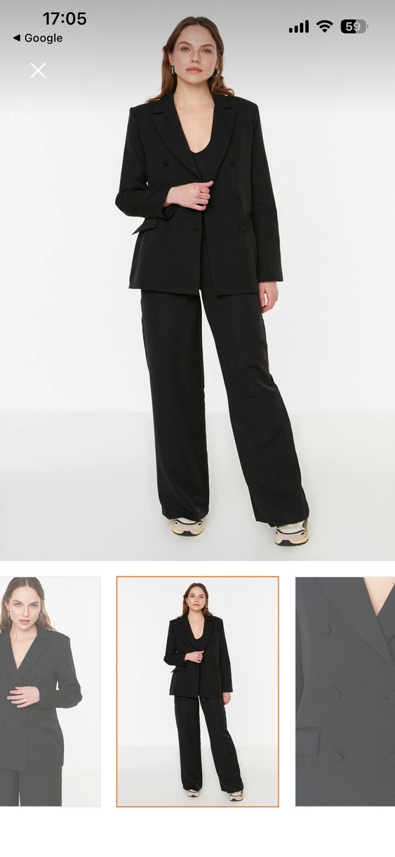 Kadın Siyah Regular Blazer Ceket - Görsel 4